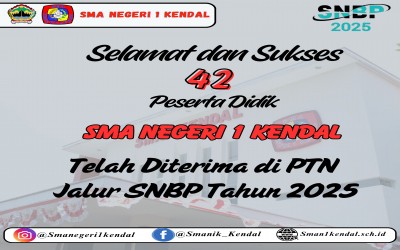 MANTAP!, 42 SISWA SMAN1K LOLOS SNBP 2025!